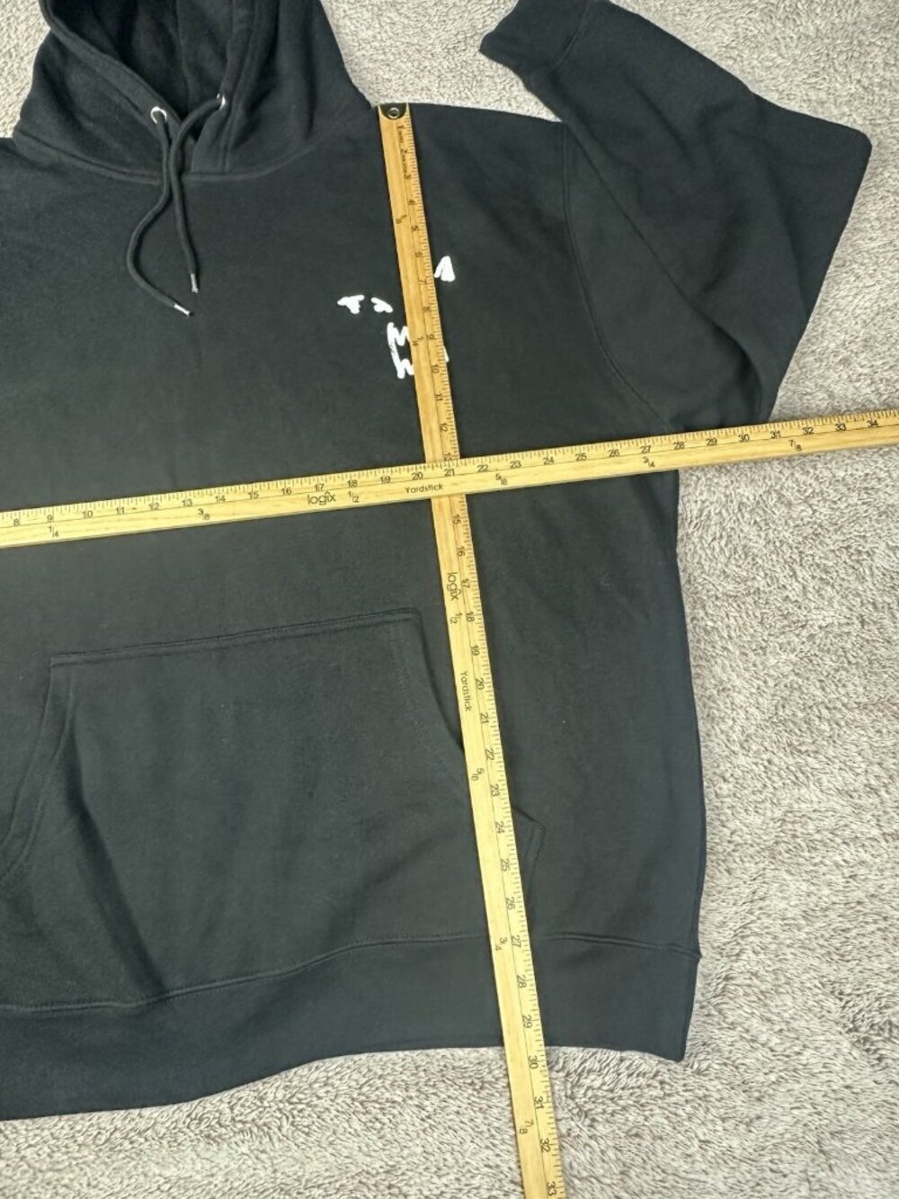 Russ Merch There's Really A Wolf Portrait Hoodie Black Men's XXL Graphic - Picture 5 of 15